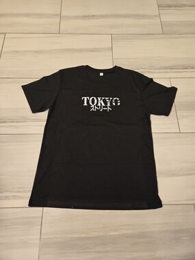 Black Tokyo Graphic Crew Neck T-Shirt